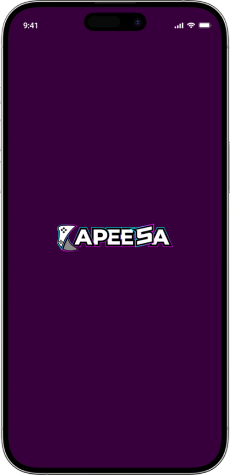 Kapeesa mobile app showing the tournament discovery screen