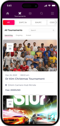 Kapeesa mobile app showing the gamer profile screen